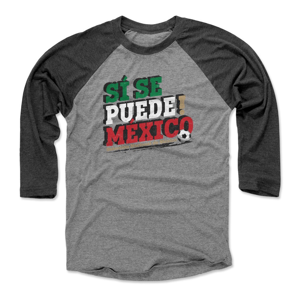 Explore mexico national team 500 level si se puede raglan 34-sleeve baseball t-shirt – blackheather gray – England World Cup Kits and Jerseys