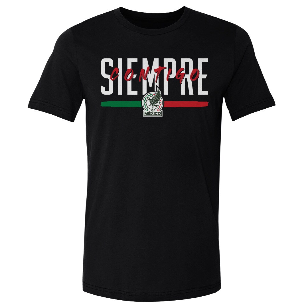 Explore mexico national team 500 level siempre contigo cotton t-shirt – black – England World Cup Kits and Jerseys