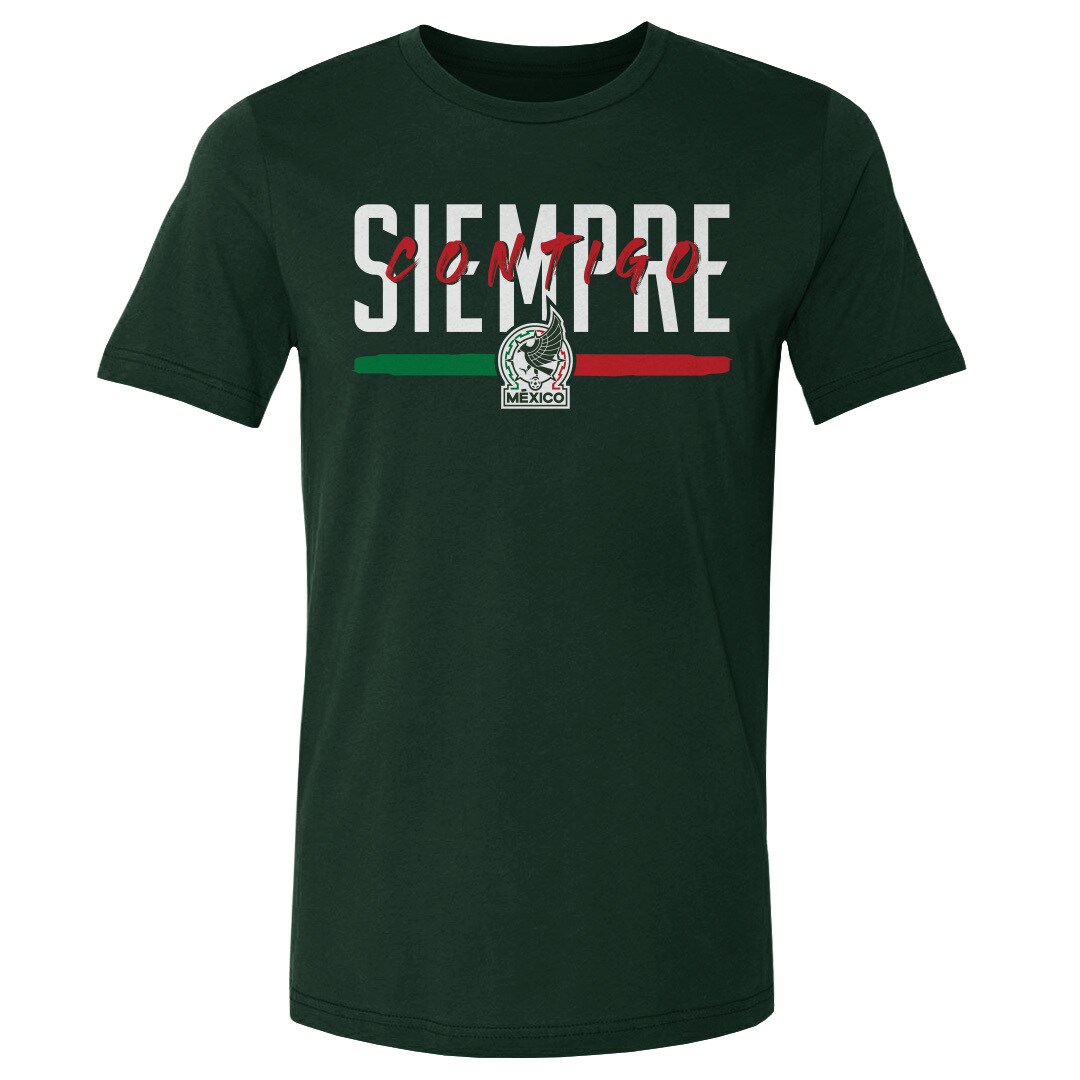 Explore mexico national team 500 level siempre contigo cotton t-shirt – forest green – England World Cup Kits and Jerseys