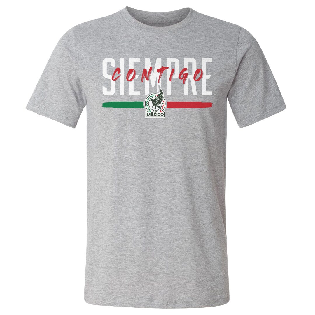 Explore mexico national team 500 level siempre contigo cotton t-shirt – heather gray – England World Cup Kits and Jerseys