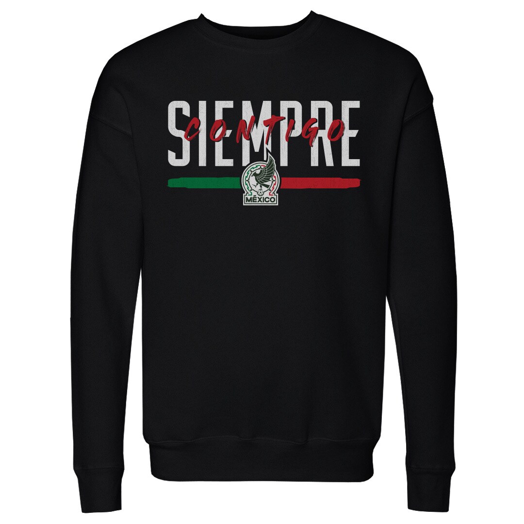 Explore mexico national team 500 level siempre contigo crewneck sweatshirt – black – England World Cup Kits and Jerseys