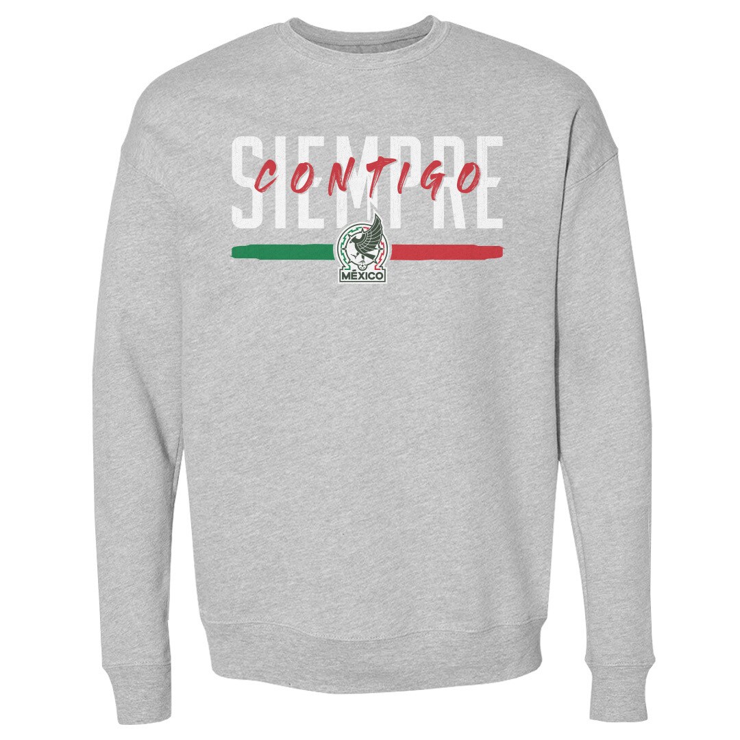 Explore mexico national team 500 level siempre contigo crewneck sweatshirt – heather gray – England World Cup Kits and Jerseys