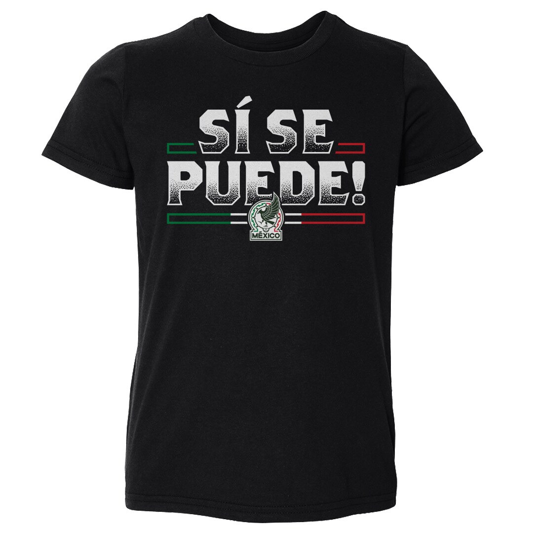 Explore mexico national team 500 level toddler si se puede t-shirt – black – England World Cup Kits and Jerseys