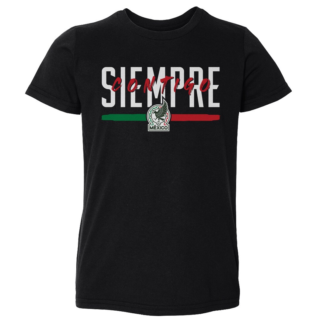 Explore mexico national team 500 level toddler siempre contigo t-shirt – black – England World Cup Kits and Jerseys