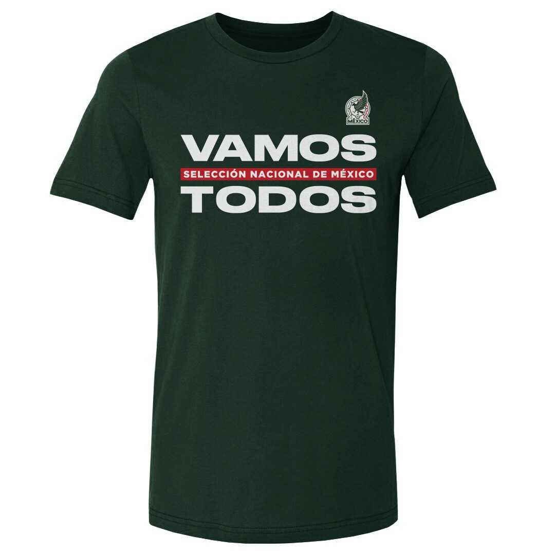 Explore mexico national team 500 level vamos todos cotton t-shirt – forest green – England World Cup Kits and Jerseys