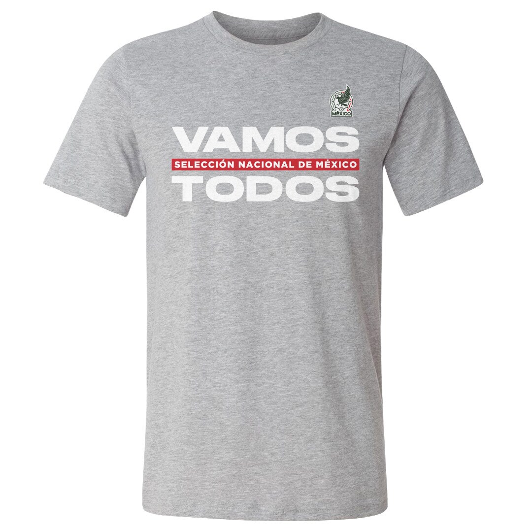 Explore mexico national team 500 level vamos todos cotton t-shirt – heather gray – England World Cup Kits and Jerseys