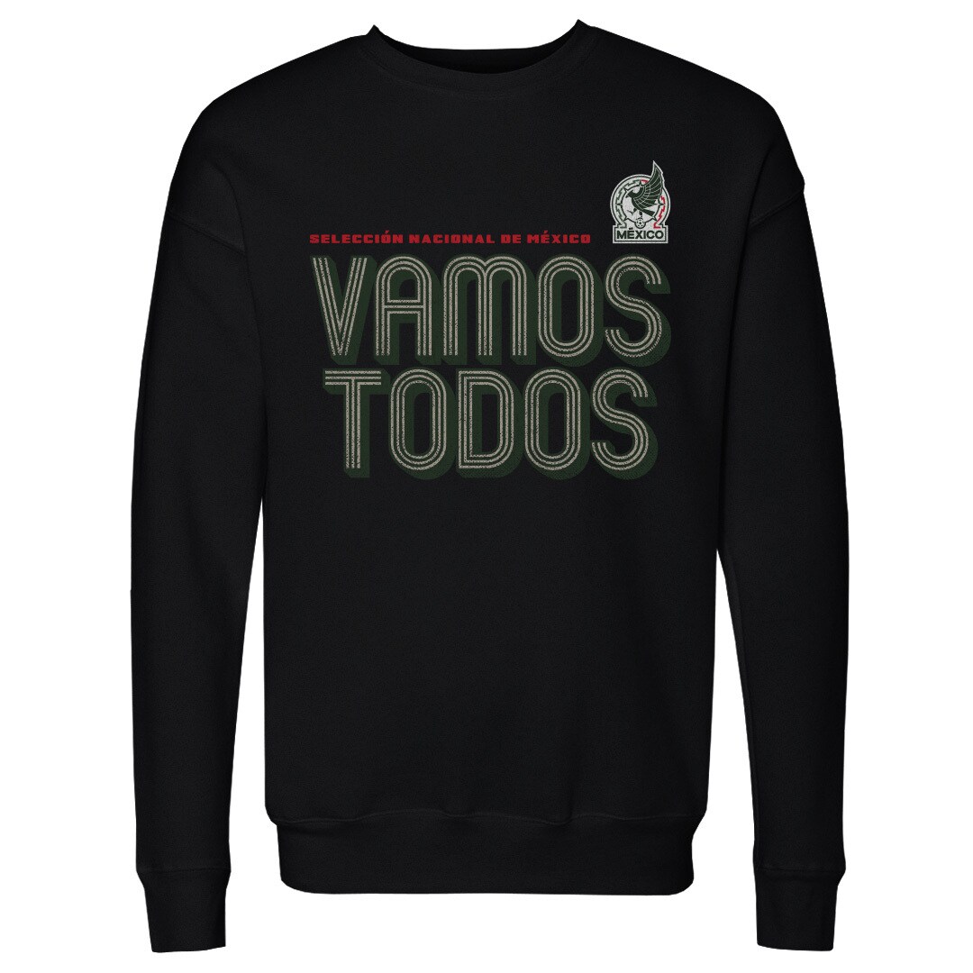 Explore mexico national team 500 level vamos todos inline bold crewneck sweatshirt – black – England World Cup Kits and Jerseys