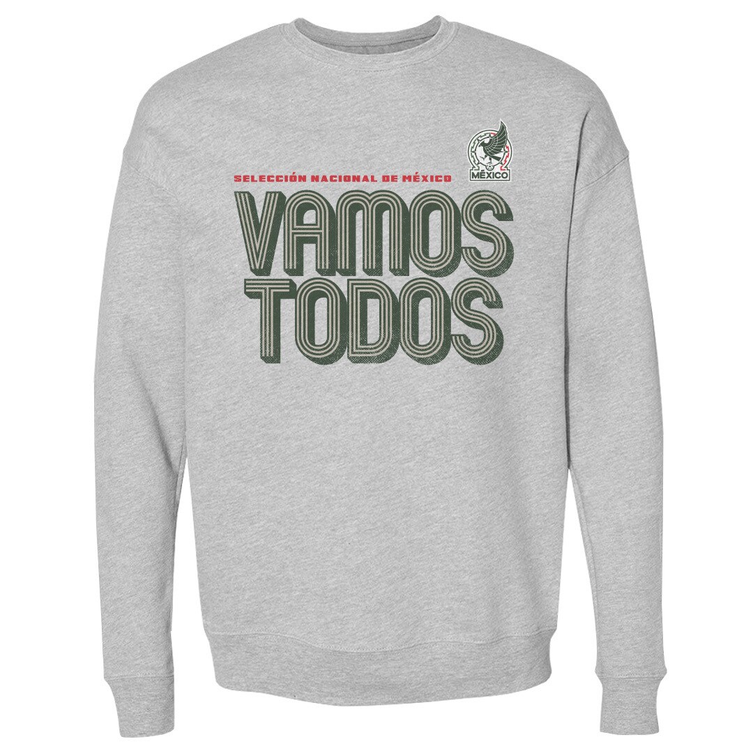 Explore mexico national team 500 level vamos todos inline bold crewneck sweatshirt – heather gray – England World Cup Kits and Jerseys