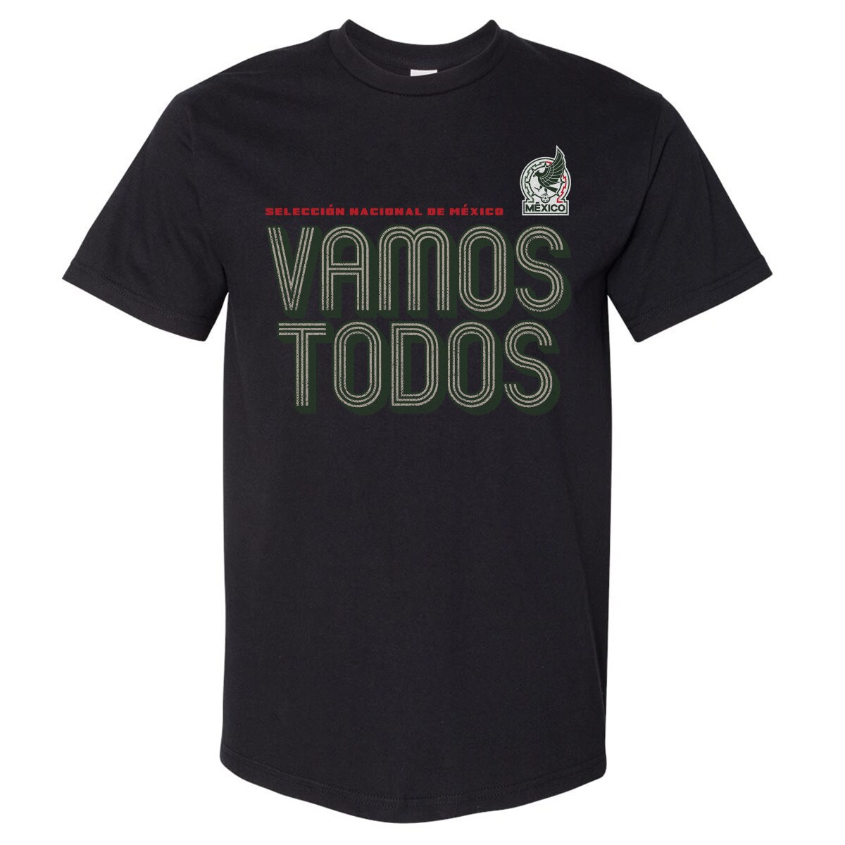 Explore mexico national team 500 level vamos todos inline bold heavyweight t-shirt – black – England World Cup Kits and Jerseys