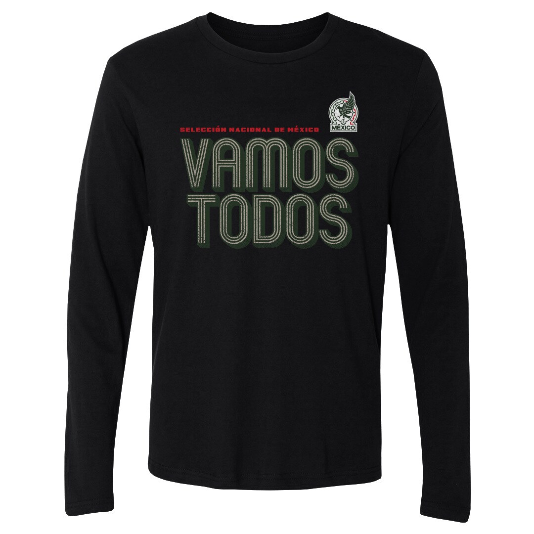Explore mexico national team 500 level vamos todos inline bold long sleeve t-shirt – black – England World Cup Kits and Jerseys