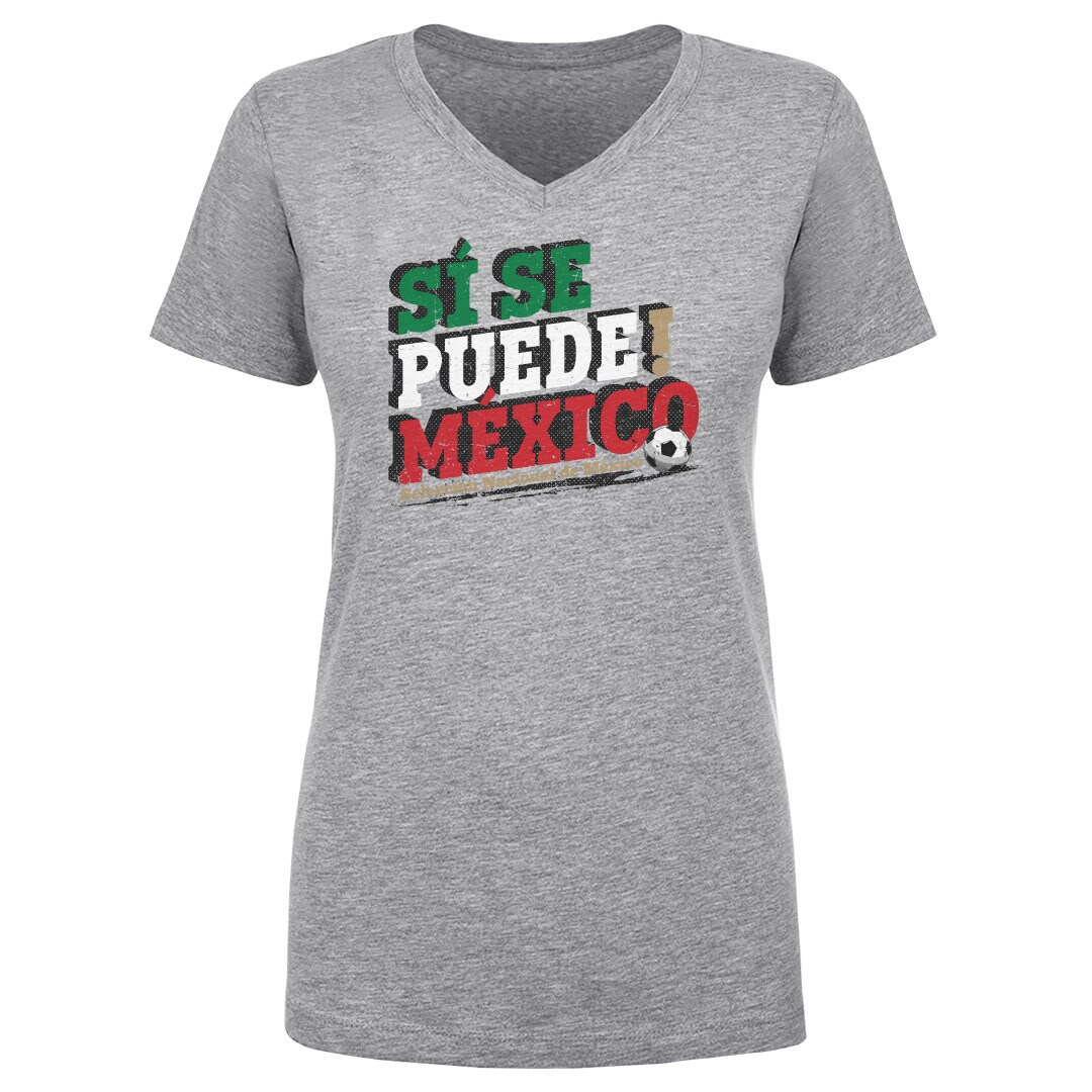 Explore mexico national team 500 level women8217s si se puede v-neck t-shirt – heather gray – England World Cup Kits and Jerseys