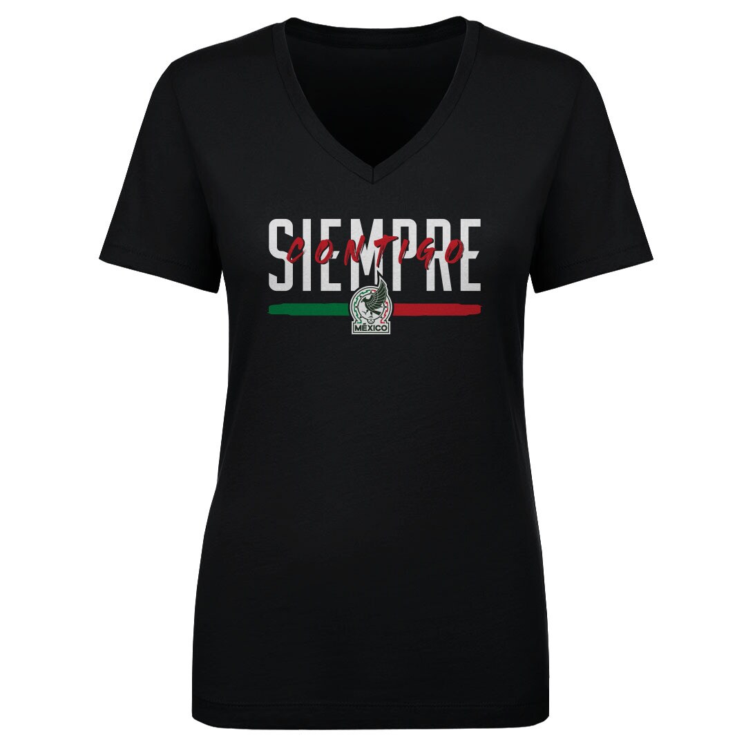 Explore mexico national team 500 level women8217s siempre contigo v-neck t-shirt – black – England World Cup Kits and Jerseys
