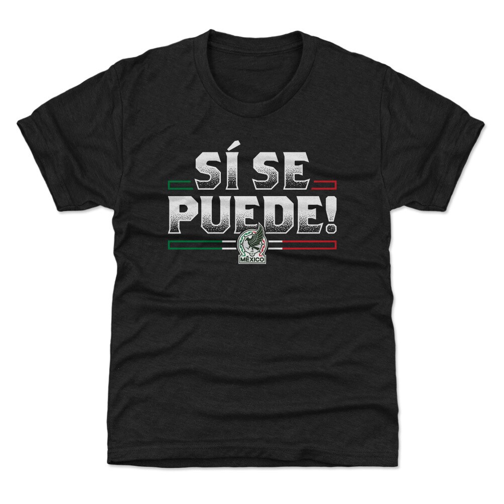 Explore mexico national team 500 level youth si se puede t-shirt – black – England World Cup Kits and Jerseys