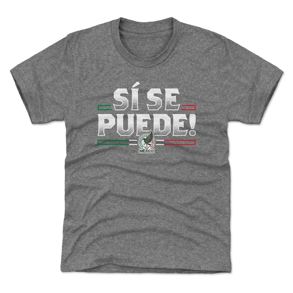 Explore mexico national team 500 level youth si se puede t-shirt – gray – England World Cup Kits and Jerseys