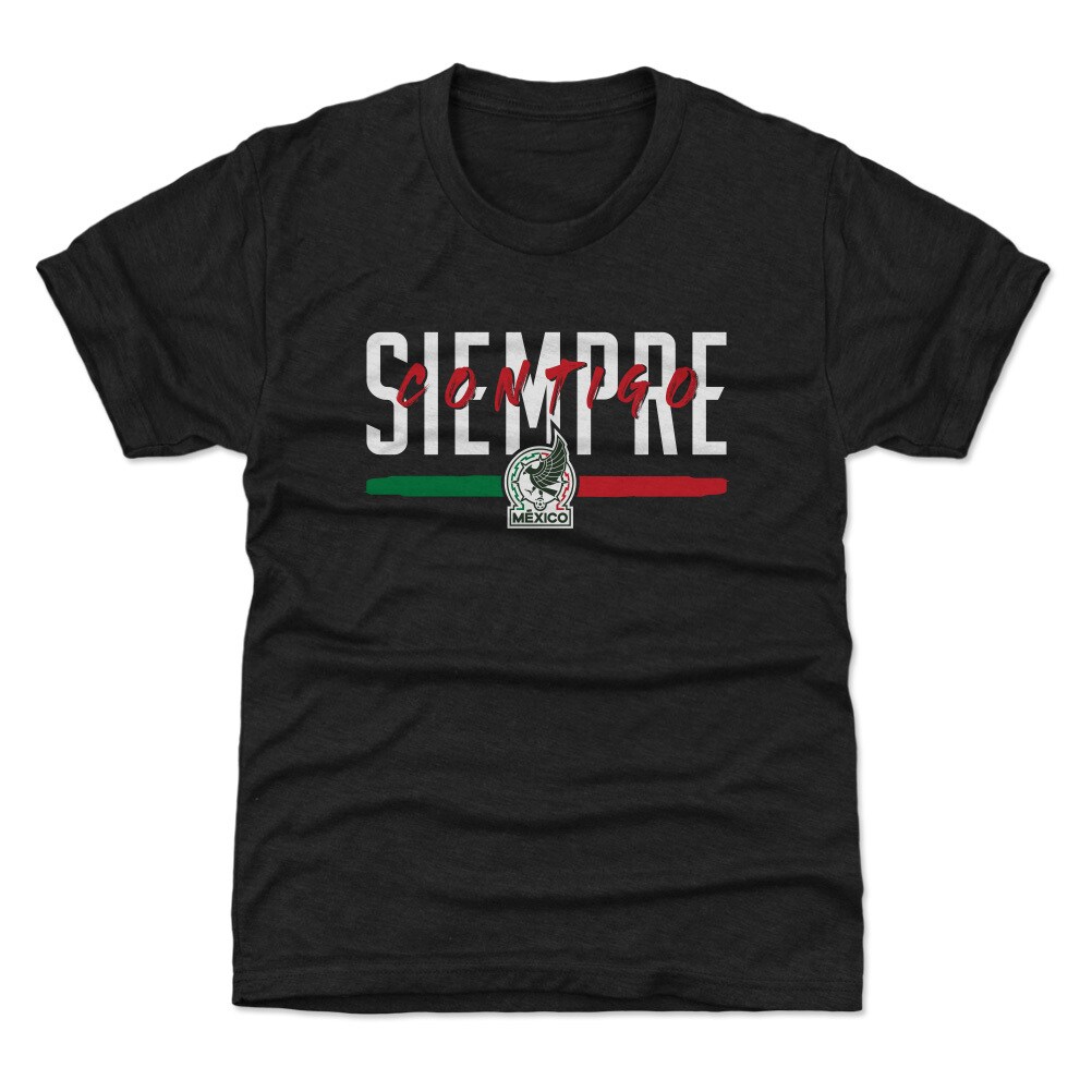 Explore mexico national team 500 level youth siempre contigo t-shirt – black – England World Cup Kits and Jerseys