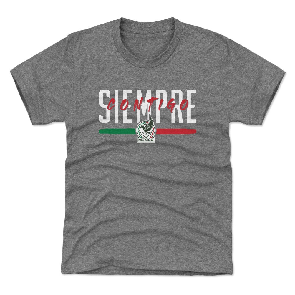 Explore mexico national team 500 level youth siempre contigo t-shirt – gray – England World Cup Kits and Jerseys