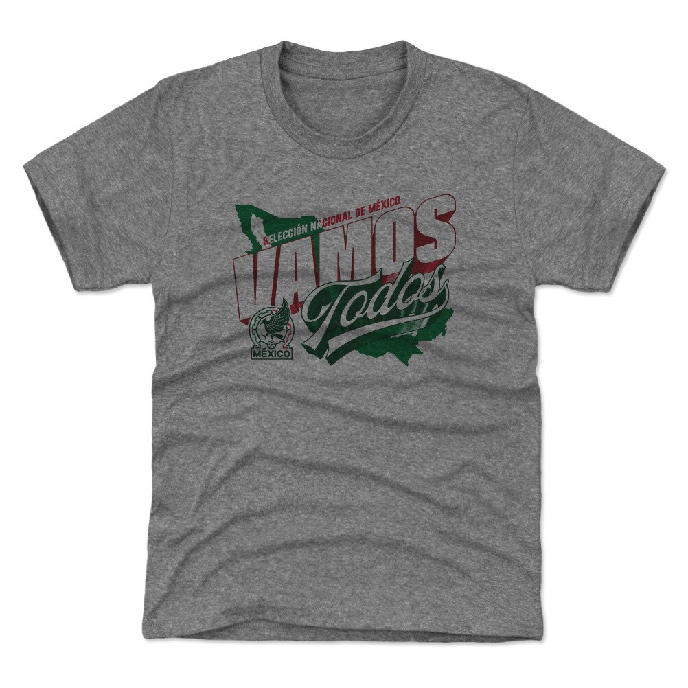 Explore mexico national team 500 level youth vamos todos country t-shirt – gray – England World Cup Kits and Jerseys