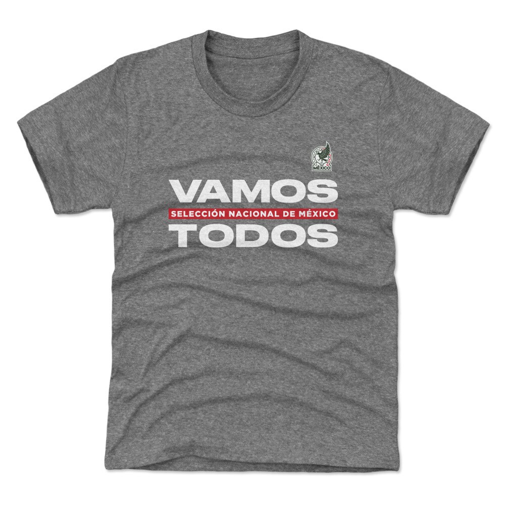 Explore mexico national team 500 level youth vamos todos t-shirt – gray – England World Cup Kits and Jerseys
