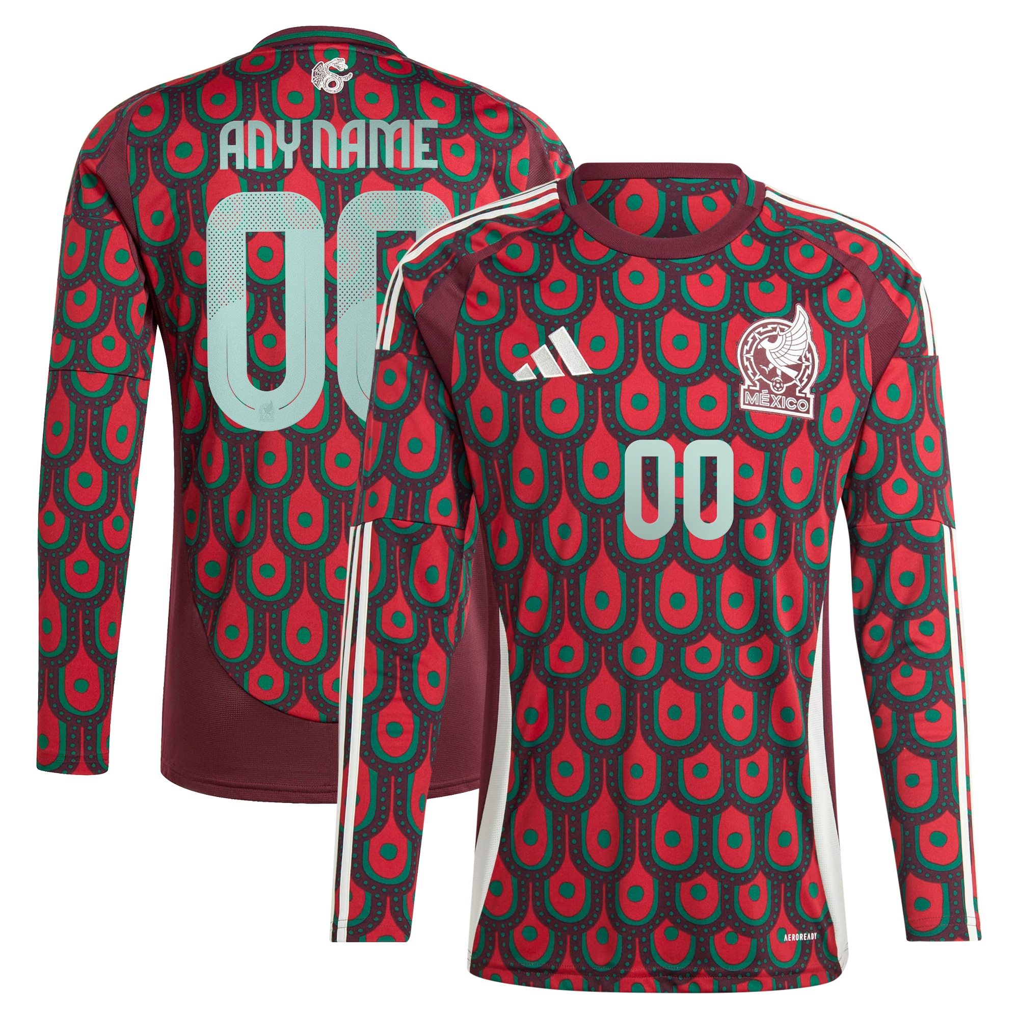 Explore mexico national team adidas 2024 home replica custom long sleeve jersey – burgundy – England World Cup Kits and Jerseys