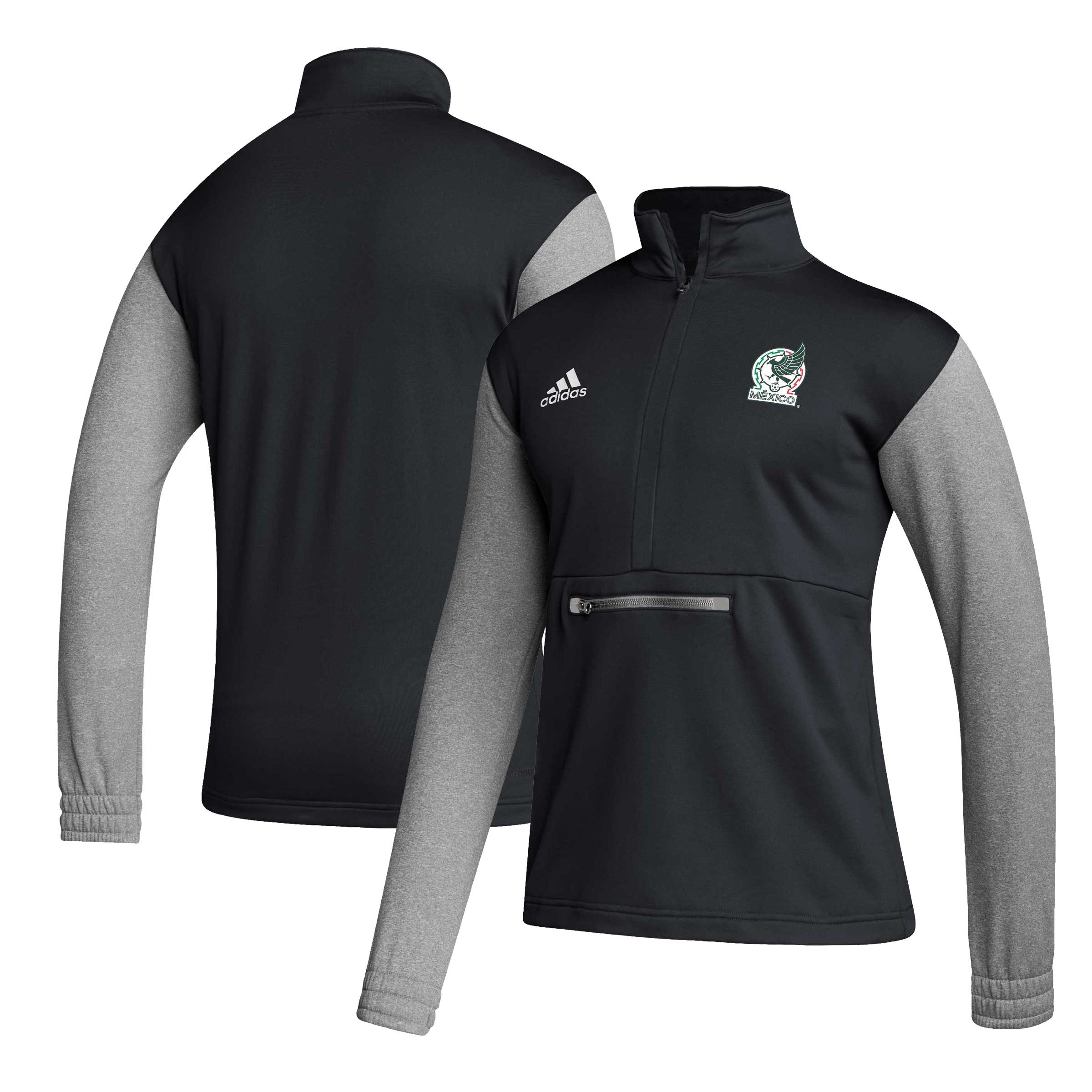 Explore mexico national team adidas crest long sleeve half-zip top – black – England World Cup Kits and Jerseys