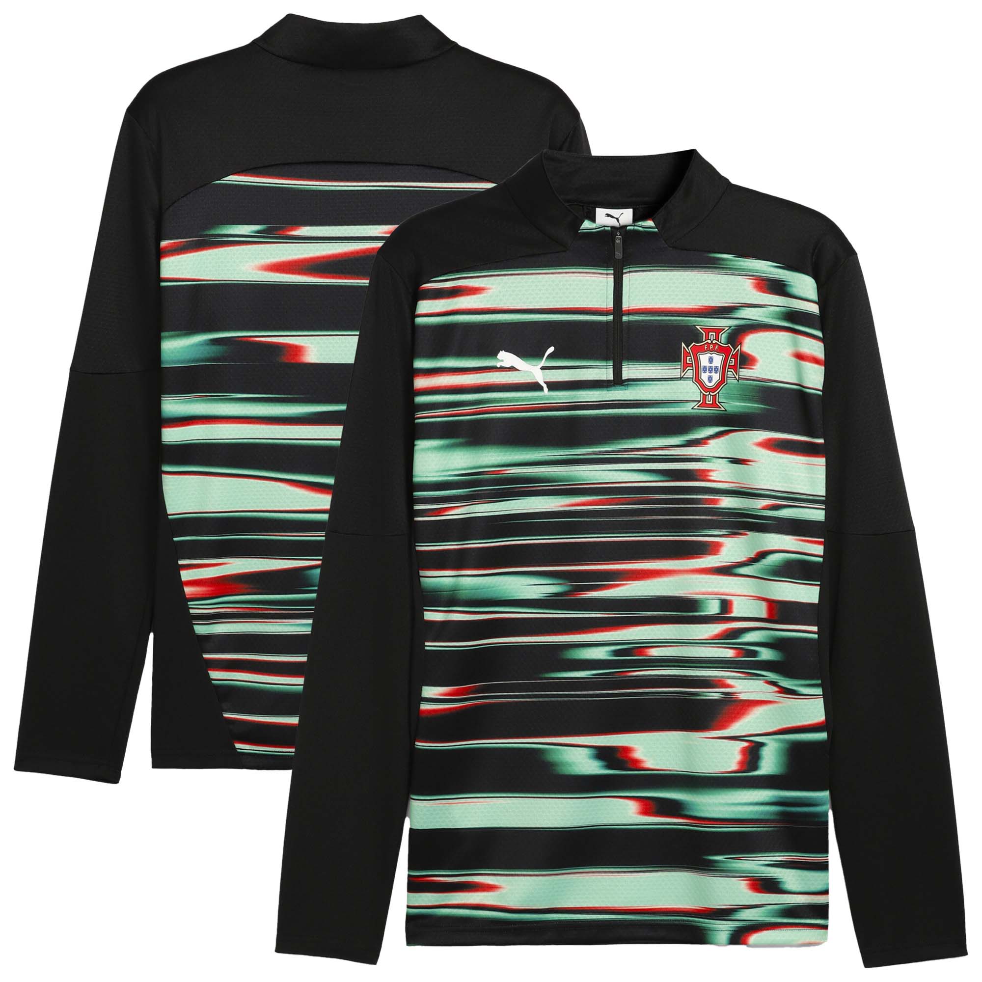Explore portugal national team puma 2025 pre-match quarter-zip top – black – England World Cup Kits and Jerseys