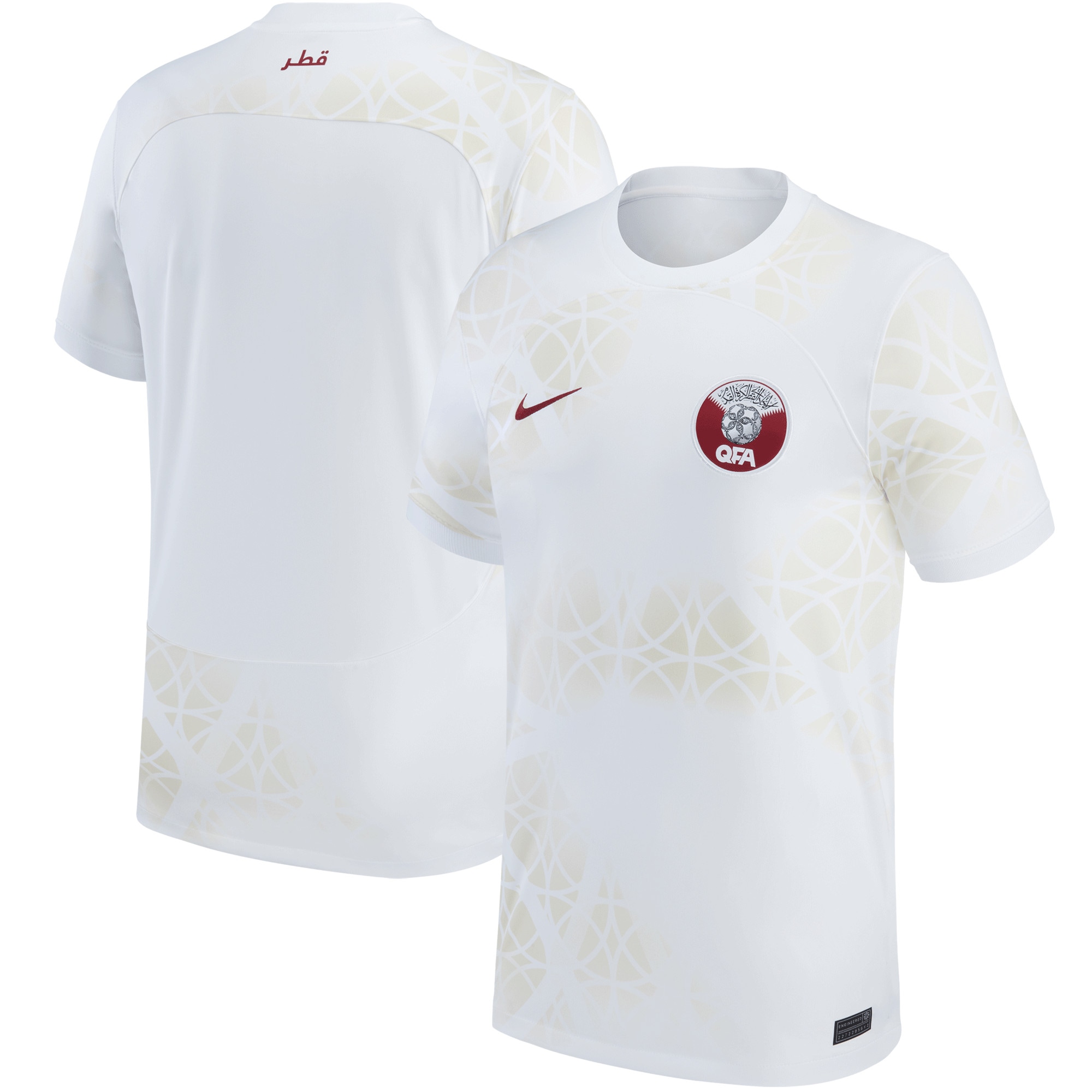 Explore qatar national team nike 202223 away replica jersey – white – England World Cup Kits and Jerseys