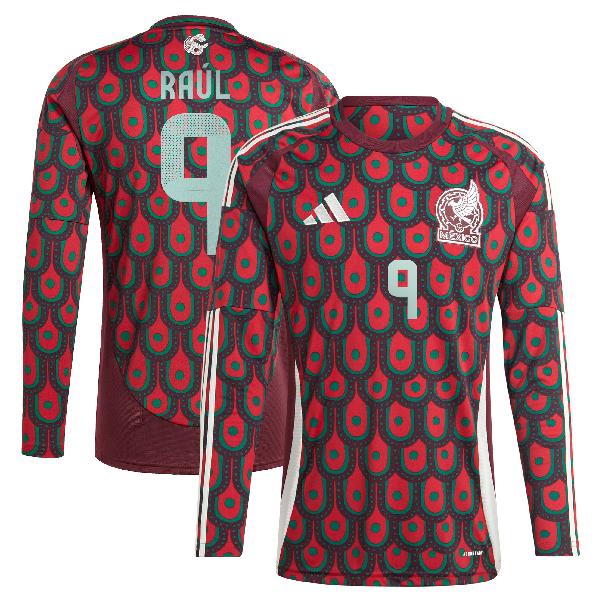 Explore raul jimenez mexico national team adidas 2024 home replica player long sleeve jersey – burgundy – England World Cup Kits and Jerseys