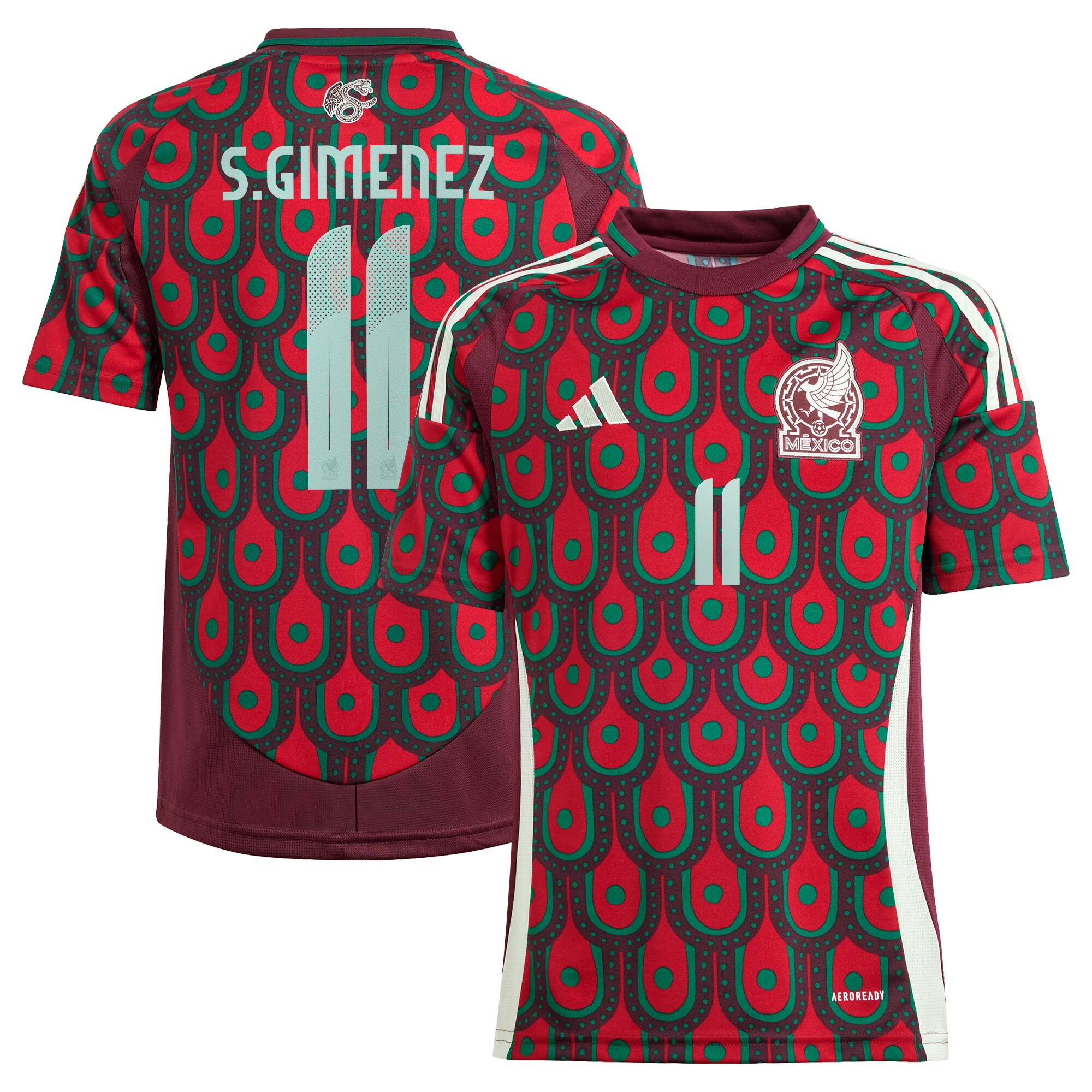Explore santiago giménez mexico national team adidas youth 2024 home replica player jersey – burgundy – England World Cup Kits and Jerseys