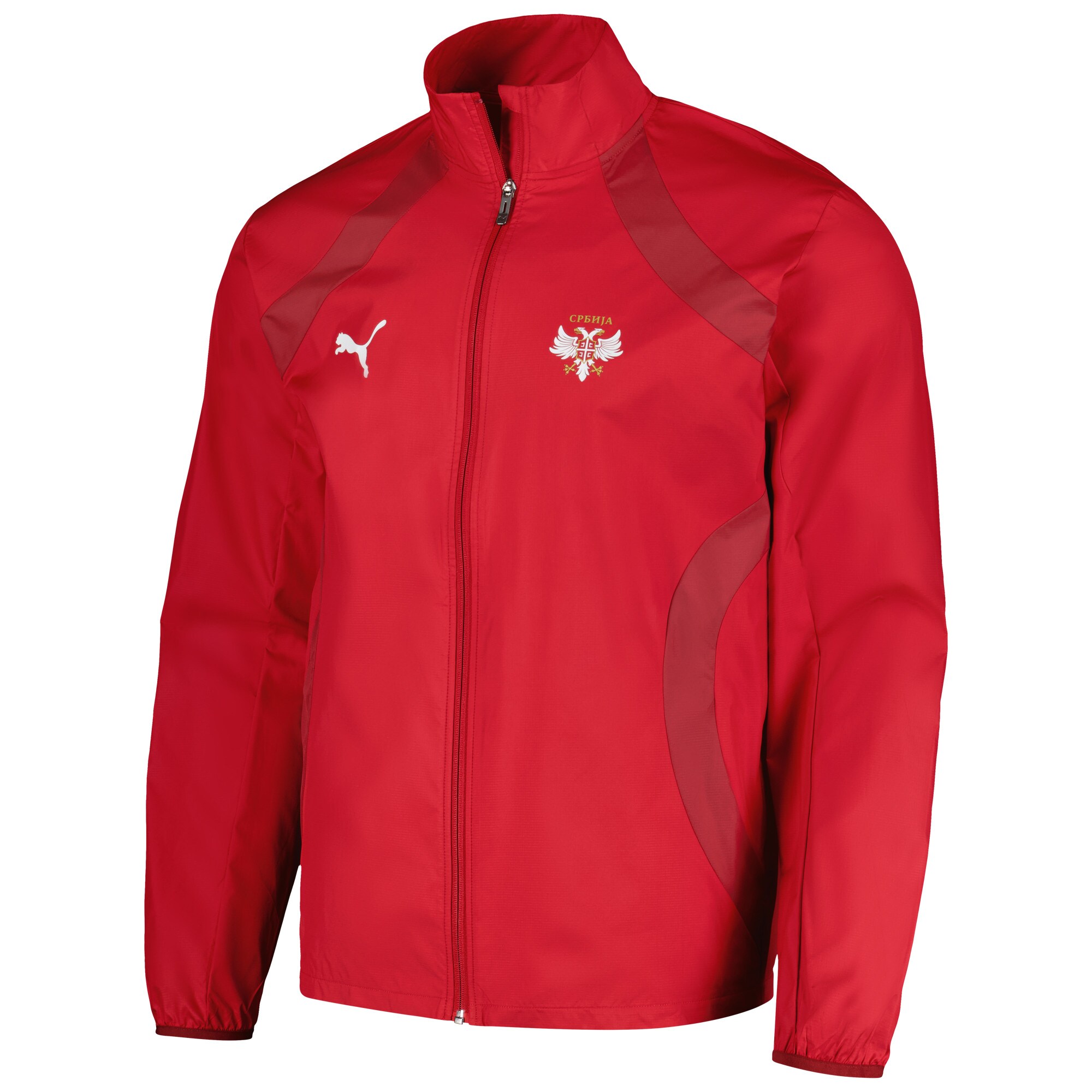 Explore serbia national team puma 2024 pre-match full-zip hoodie jacket – red – England World Cup Kits and Jerseys