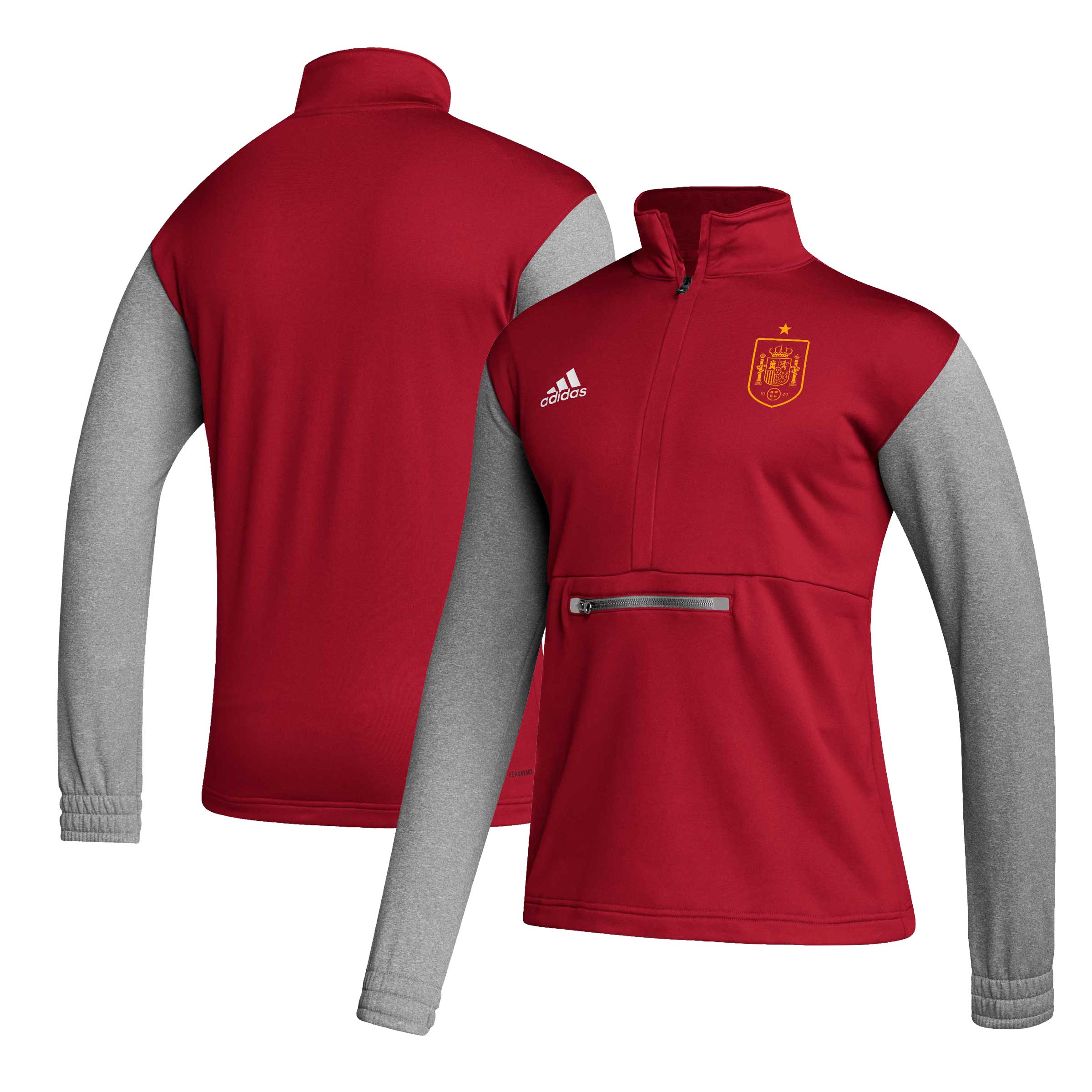 Explore spain national team adidas crest long sleeve half-zip top – red – England World Cup Kits and Jerseys