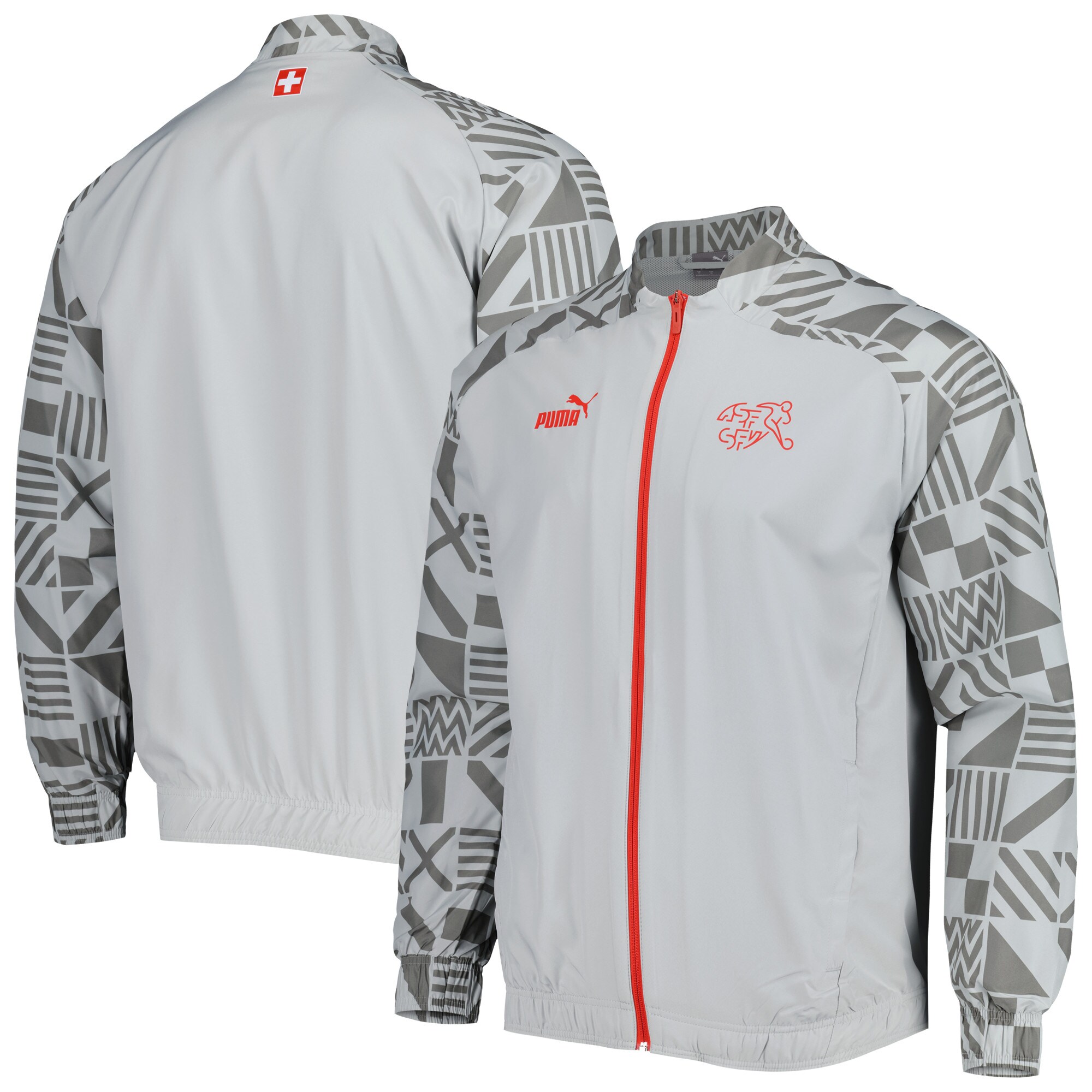 Explore switzerland national team puma pre-match raglan full-zip training jacket – gray – England World Cup Kits and Jerseys